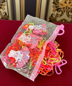 12 Bolsas Sanrio Resellables con Ligas para el cabello $6 c/u