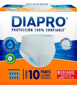 Calzón Diapro Medioano Más 2 Piezas Gratis 10 PZS