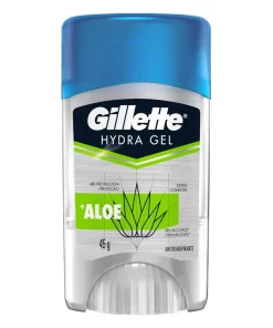 Desodorante Gillette Hydra Gel Aloe En Barra Para Caballero 45 GRS