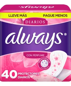 Panty P.Always Diarios C/Perfume P.Always Diarios 40 PZS
