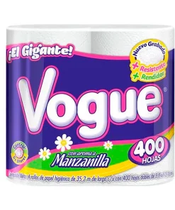 Higienico Vogue Gigante Manzanilla 400Hd 4 PZS