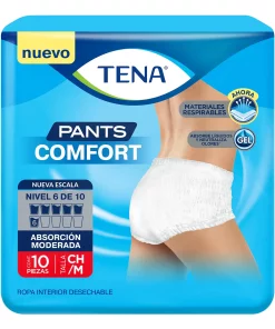 Calzon Tena Confort+2Pz Tena Pants Med . 10 PZS