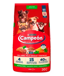 Alimento Alim Purina Campeon Adulto Mini/Peq Purina Adulto Peq . 20 KGS