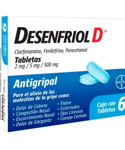 Medicamento Desenfriol-D Tabletas 6 PZS