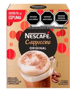 Exhibidor Café Nescafe Cappuccino Original 20 GRS