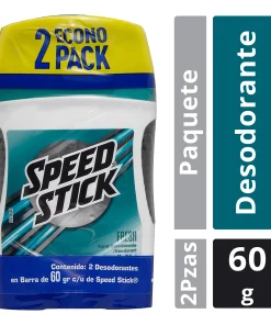 Desodorante Speed Stick Fresh en Barra 2 pzas 60 g