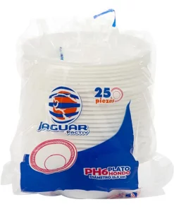 Plato Desechable Jaguar Térmico Hondo Ph6 25 PZS