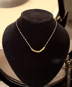 12 Collares Dorados Acero Inoxidable $9.5 c/u