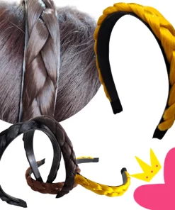 12 Diademas Trenzadas Cabello $17 c/u