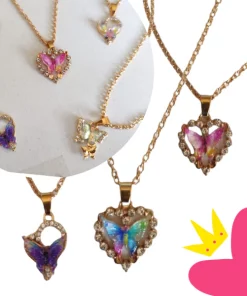 12 Collares Dije Mariposa $8.45 c/u
