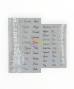 Set de stickers palabras